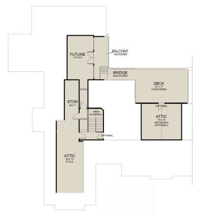 Second Floor for House Plan #5445-00514