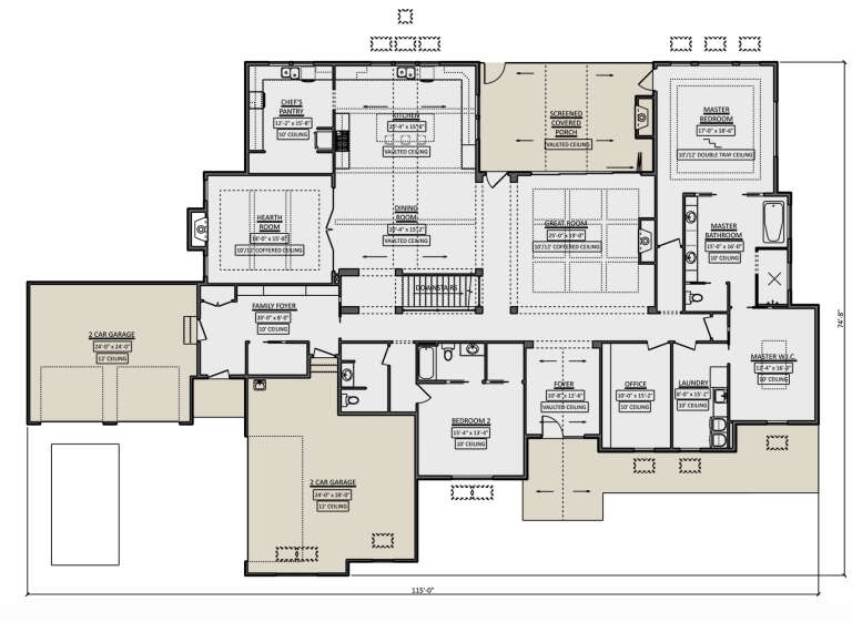 House Plan House Plan #29835 Drawing 1