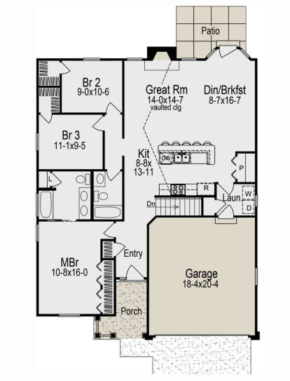 House Plan House Plan #29836 Drawing 1