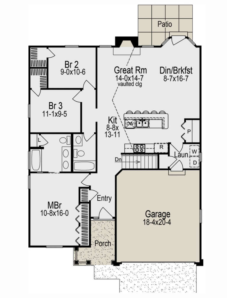 House Plan House Plan #29836 Drawing 1