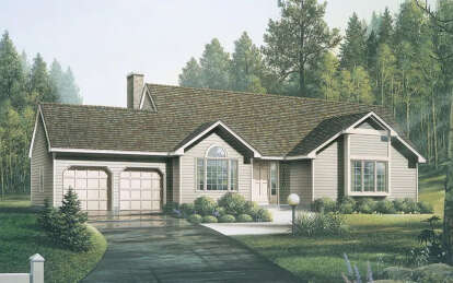 Ranch House Plan #5633-00432 Elevation Photo