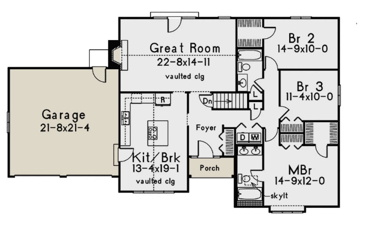 Main Floor for House Plan #5633-00432