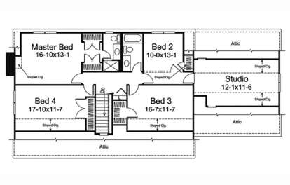 Second Floor for House Plan #5633-00433