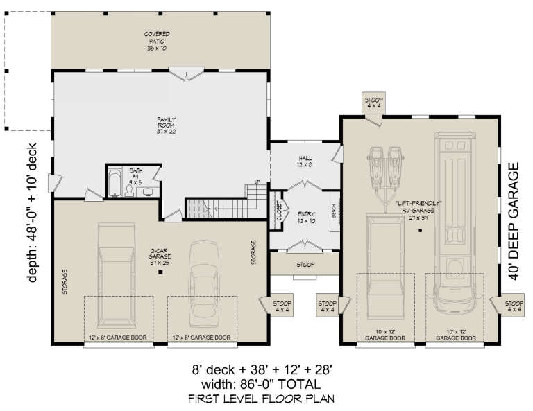 House Plan House Plan #29840 Drawing 1