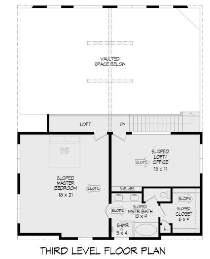 Third Floor for House Plan #940-00892