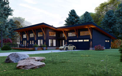 House Plan House Plan #29841 Angled Front Elevation