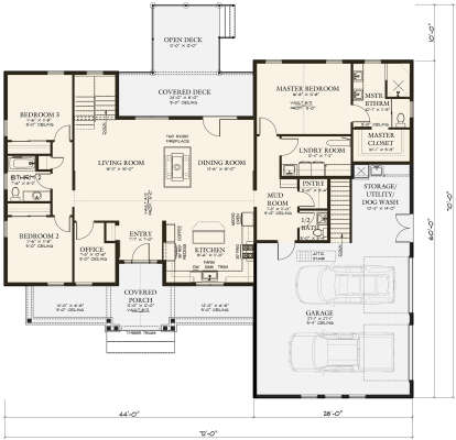 Main Floor  for House Plan #8387-00003