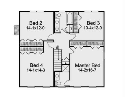 Second Floor for House Plan #5633-00434