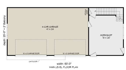 First Floor for House Plan #940-00894
