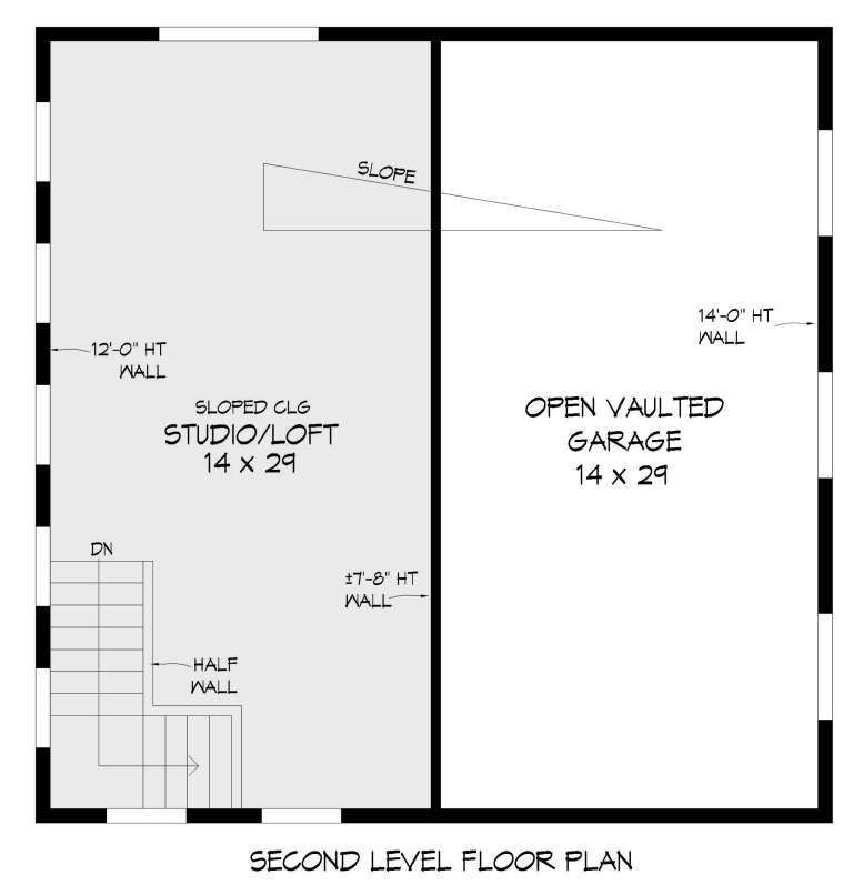 Modern 2 Car Garage Plan - 1,358 Square Feet | Floor Plan #940-00896 ...