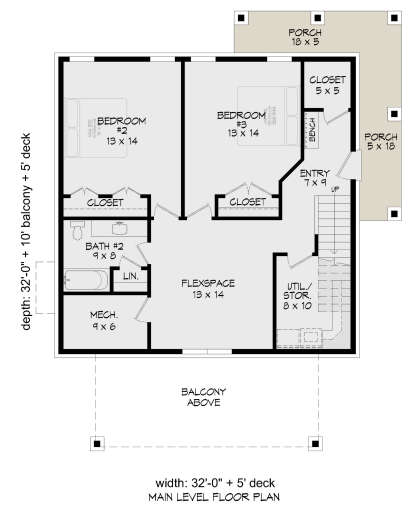 First Floor for House Plan #940-00897