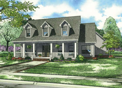 Cape Cod House Plan #110-00074 Elevation Photo