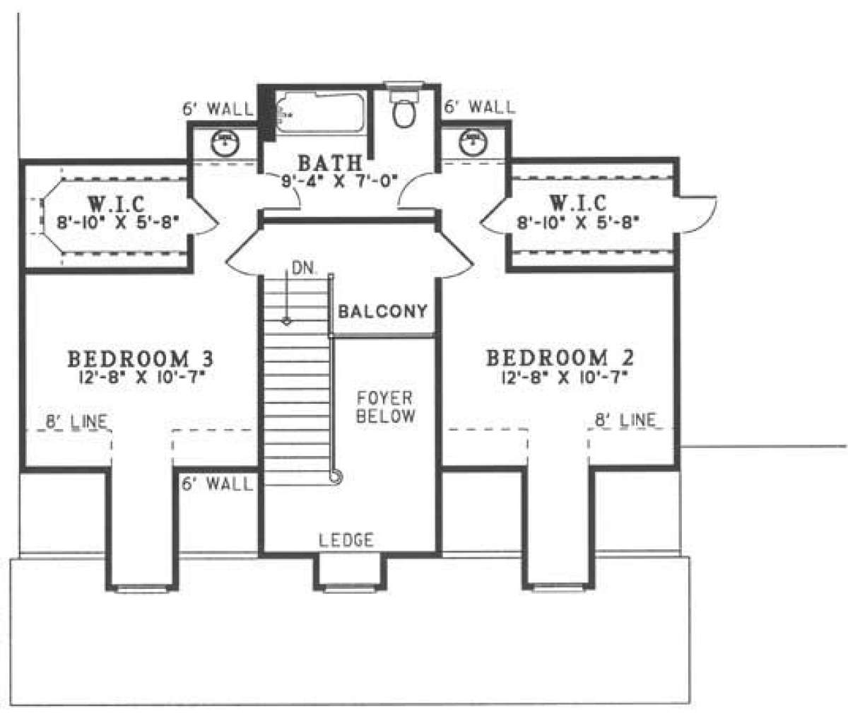 Floorplan 2 for House Plan #110-00074