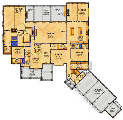 Main Floor  for House Plan #5995-00033
