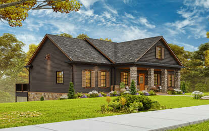 Craftsman House Plan #699-00381 Elevation Photo