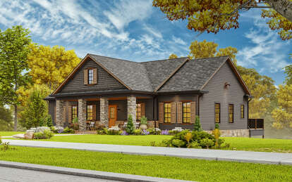 Craftsman House Plan #699-00381 Elevation Photo
