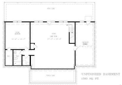 Basement for House Plan #699-00381