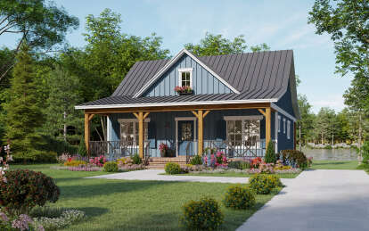 Cottage House Plan #348-00315 Elevation Photo