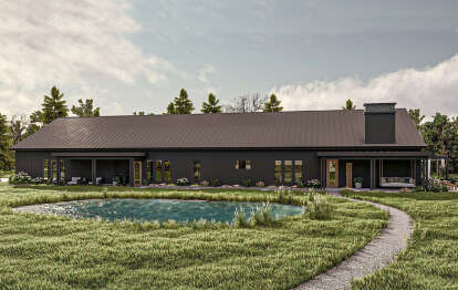 House Plan House Plan #29855 Angled Front Elevation