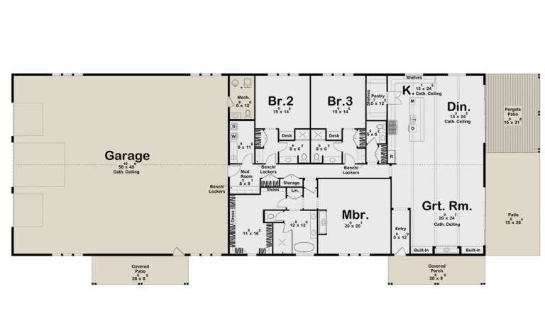 House Plan House Plan #29855 Drawing 1