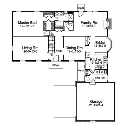 Main Floor  for House Plan #5633-00435