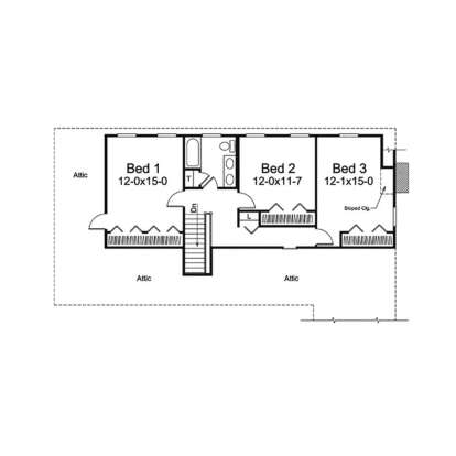 Second Floor for House Plan #5633-00435
