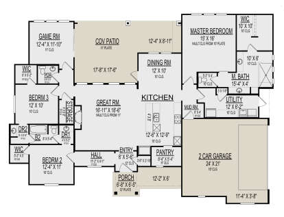 Main Floor  for House Plan #9300-00002