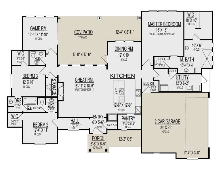 House Plan House Plan #29859 Drawing 1