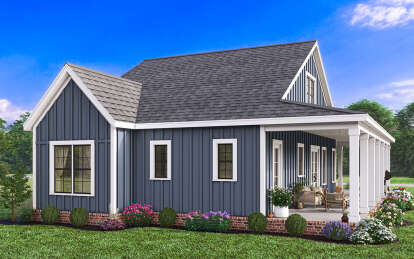 Modern Farmhouse House Plan #009-00378 Elevation Photo