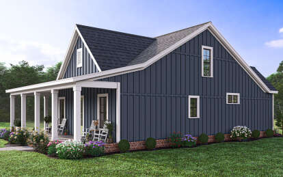 Modern Farmhouse House Plan #009-00378 Elevation Photo