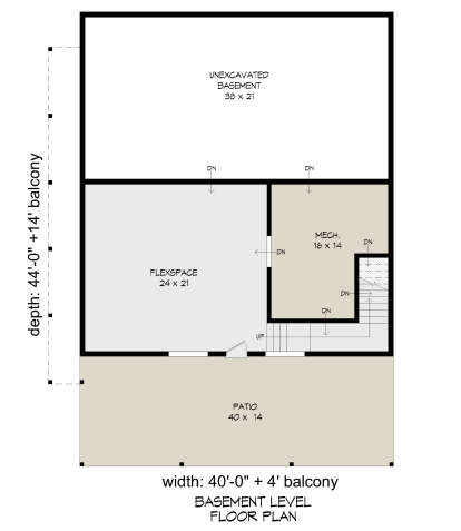 Basement for House Plan #940-00900
