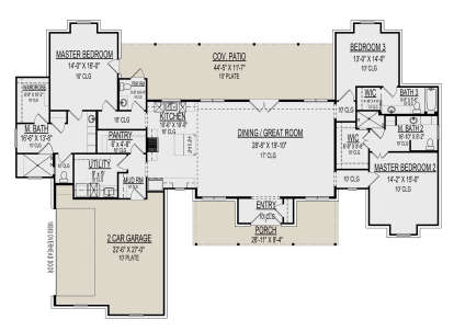 House Plan House Plan #29864 Drawing 1