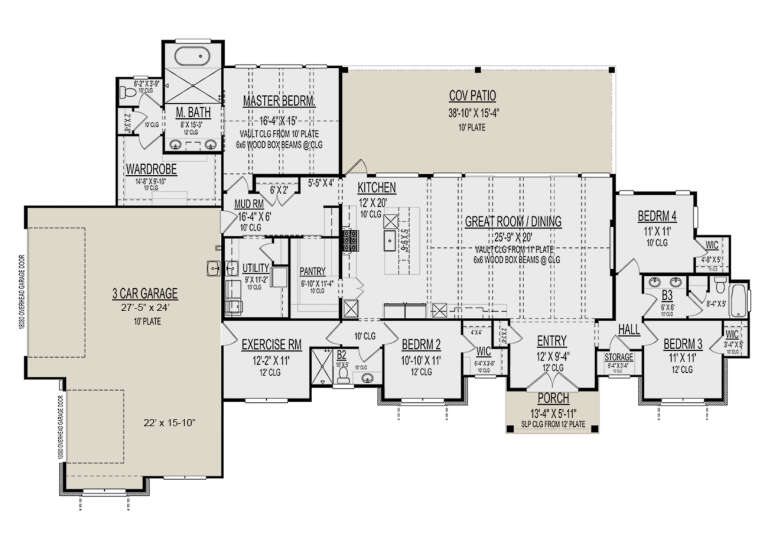 House Plan House Plan #29866 Drawing 1