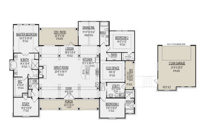 House Plan House Plan #29867 Drawing 1
