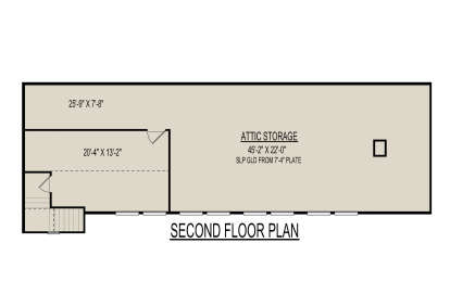 Attic Space for House Plan #9300-00009