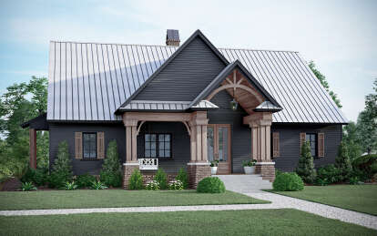 House Plan House Plan #29872 Angled Front Elevation