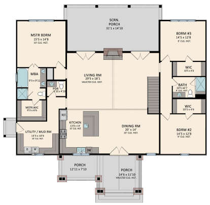 Main Floor  for House Plan #5995-00034