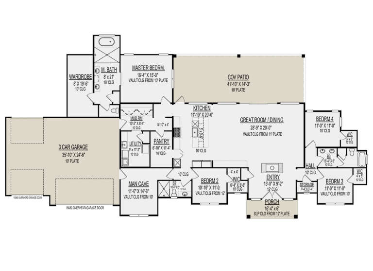 House Plan House Plan #29873 Drawing 1