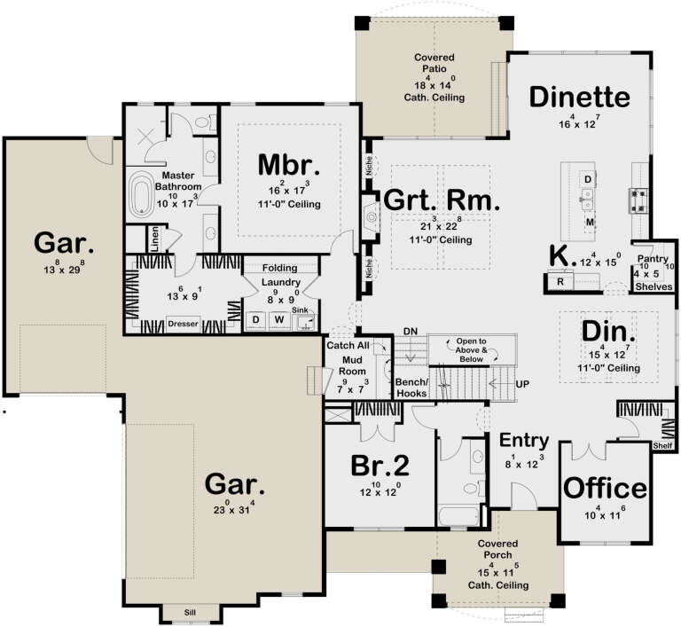 House Plan House Plan #29876 Drawing 1