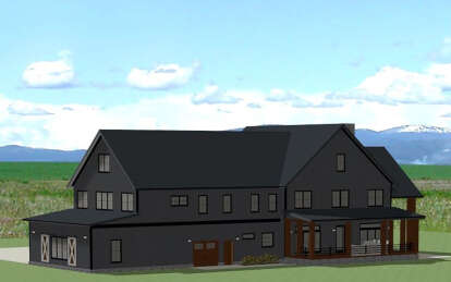 Barn House Plan #6849-00155 Elevation Photo