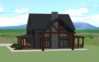 Barn House Plan #6849-00155 Elevation Photo