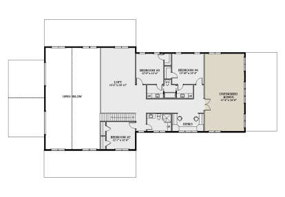 Second Floor for House Plan #6849-00155