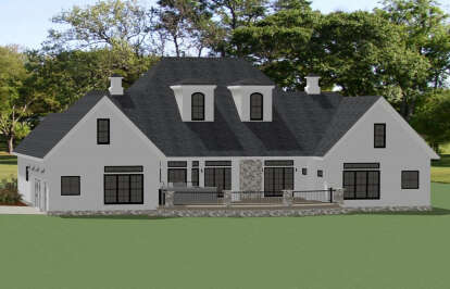 French Country House Plan #6849-00156 Elevation Photo