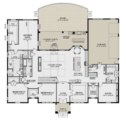 Main Floor  for House Plan #6849-00156