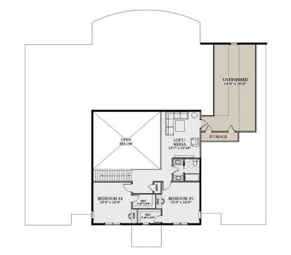 Second Floor for House Plan #6849-00156