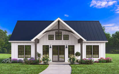 Modern Farmhouse House Plan #1462-00071 Elevation Photo