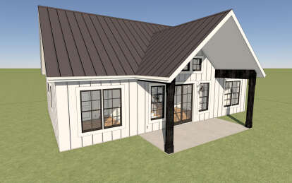 Modern Farmhouse House Plan #1462-00071 Elevation Photo