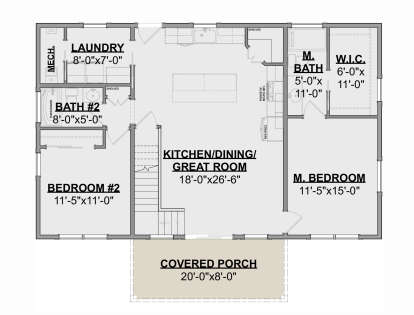 Main Floor for House Plan #1462-00071