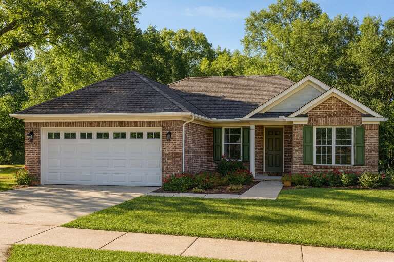 House Plan House Plan #2988 Angled Front Elevation