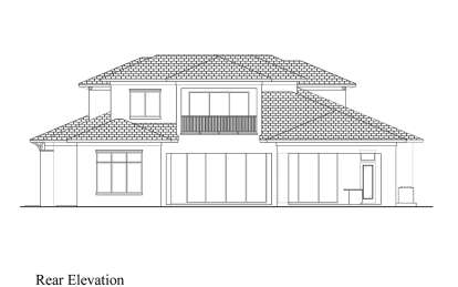 Coastal House Plan #207-00116 Elevation Photo